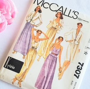 1980 McCall's Jacket, Skirt, Harem Pants 7307 Sewing Pattern UNCUT